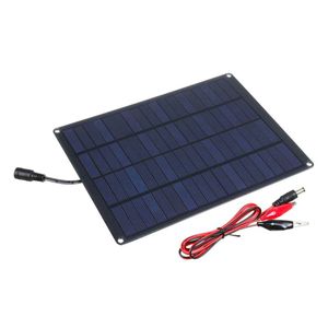 18V 5.5W Monokristallijn Mini Solar Panel Draagbare Power Bank Charger voor Smartphone Camping Car Boat RV