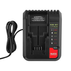 Chargeur de banque d'alimentation de batterie au lithium 18V pour Black and Decker Porter Cable Lithium Battery Chargeur 10.8-20V 2A 100-240V