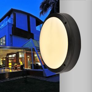 18w 24w 30w led lámparas de pared para exteriores impermeable lámpara de jardín redonda lámpara de balcón de pasillo ac 265v UL FCC