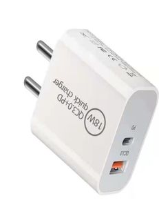 18W snelle USB -oplader Type C PD Snel opladen voor smartphone EU US Plug met QC 30 Telefoonladers9136812