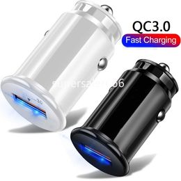 18W Mini chargeur de voiture USB QC3.0 5V 3A 9V 2A chargeurs de voiture à Charge rapide adaptateur d'alimentation automatique pour Iphone 15 11 12 13 14 Pro Max Samsung Htc tablette S1