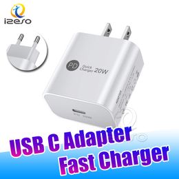 20W PD Charger Type C USBC Wall Charger Telefoon Snel Opladen Power Adapter voor iPhone Samsung met Big Retail Pakket izeso