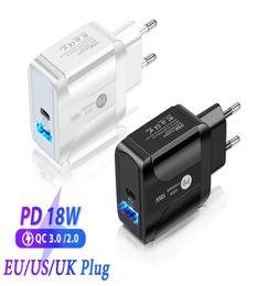 18 W Charge rapide QC30 USB C PD chargeur rapide chargeur mural chargeur rapide pour smartphone avec boîte de vente au détail 8561611