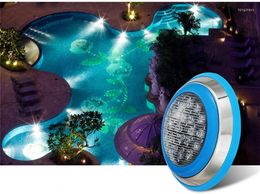 18W RGB Ronde LED onder waterlicht IP68 Zwembad Fountain Spotlamp met re -spotlight