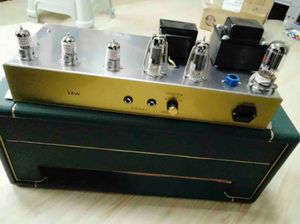 18W Vintage Cabinet Hand Wired All Tube Electric Guitar Amp Head in Black 5AR4 rectifier EL84 Tube Musical Instruments