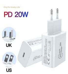 18W20W PD chargeur rapide charge rapide TypeC adaptateur secteur domestique pour téléphone intelligent prise USEUUKIN avec boîte de vente au détail 2913104