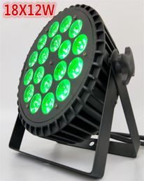 18x12W RGBW 4in1 LED PAR WASH PAR LED LED Flat Par Can 18x12W verlichting voor feest KTV Disco DJ Lamp3690784