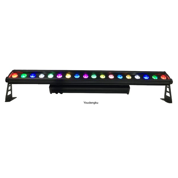 18x18w 6 in1 RGBWA UV pixel led bar light Outdoor LED Wall rondelle lumière rgbwa uv led bar