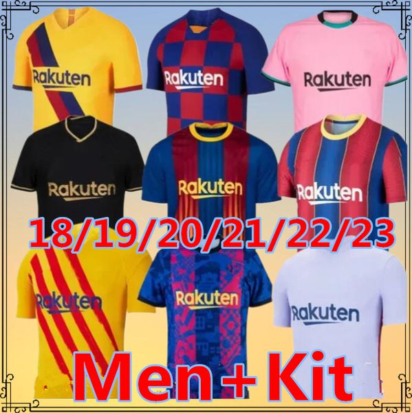 19 20 21 22 23 PEDRI Hommes Kit Jersey de football ADAMA GAVI camiseta de futbol FERRAN 2023 FC ANSU FATI MEMPHIS LEWANDOWSKI Barcelone DEST Chemise de football hommes équipements