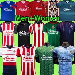 23/24 chivas voetbalshirts Guadalajara 3e thuis weg voetbalshirt T dames doelman 2023 2024 liga mx heren tenue 200e trainingsuniform A.VEGA I.BRIZUELA Dag van de Doden