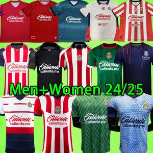 24/25 Chivas voetbalshirts Guadalajara voetbalshirt T vrouwen doelman 2024 2025 Liga MX Men Kit 200th Training Uniform A.Vega I.Brizuela Day of the Dead 3rd Home Away