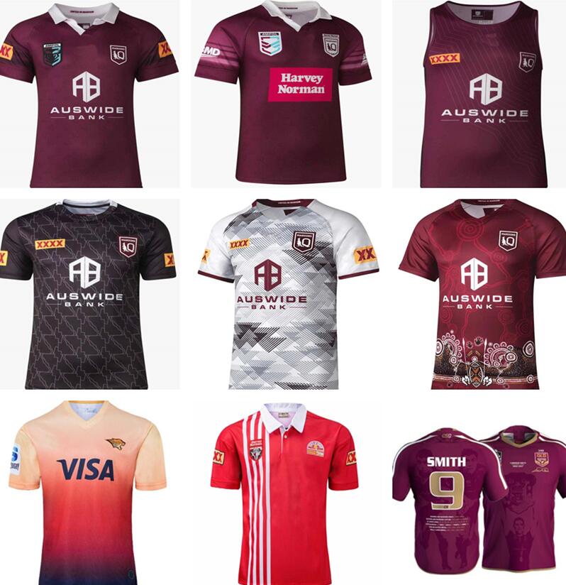 22 23 Queensland Maroons RUGBYTRÖJA 2022 2023 Malou skjorta JAGUAR INDIGNEOUS TRÄNINGSTRÖJA