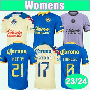 2023 24 Mexico Amerika voetbalshirts voor dames R.SANCHEZ R.MARTINEZ HENRY D.VALDES M.LAYUN FIDALGO F.VINAS M.LAYUN thuis weg 3e voetbalshirts