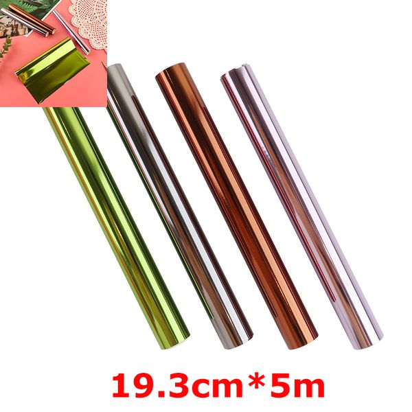 19.3 cm * 5m Roll Holographique coloré Toner laser réactif pour les cartes d'artisanat de la laminateur de l'imprimante laser, ce qui fait du scrapbooking