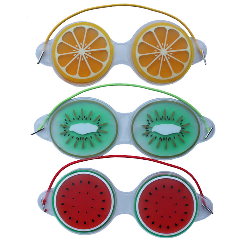 Ice Gel Eye Mask Sleep Masks Party Favor Cold Compress Cute Fruit Gels Eyes Fatigue Relief Cooling Care Relaxation
