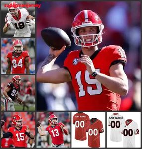 19 Brock Bowers Jerseys UGA College Playoff voetbalshirt 22 Javon Bullard Jersey 15 Carson Beck 84 Ladd Mcconkey 5 Ringo 13 Stetson Be H High igh