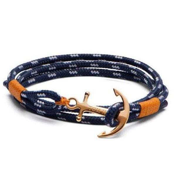 Pulsera con dijes de navegación Tom Hope en 19 colores, pulseras mediterráneas de 4 tamaños, brazaletes para mujeres y hombres