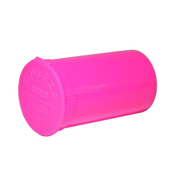 19 Dram Vacío Squeeze Pop Top Bottle La mejor caja de hierbas secas Caja de pastillas Contenedores de hierbas Estuche de almacenamiento hermético Fumar Pipas de tabaco Stash