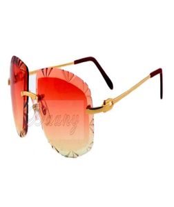 19 nieuwe kleurengravure lenzen van hoge kwaliteit gesneden zonnebril 8300075 casual ultralichte metalen spiegelpoten zonnebril maat 60181328656