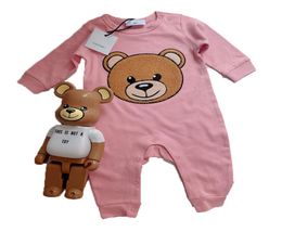 19 -stijl baby pasgeboren baby rompers overalls katoenen kleding teddybeer chirtsmas kostuum jumpsuit kinderen bodysuit baby's outfit rom4247774