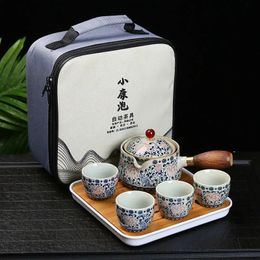 19 Styles chinois Kung Fu service à thé voyage service à thé en céramique Portable service à thé théière théière infuseur tasse à thé pour le thé 240301