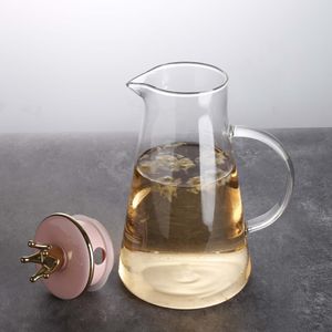 1900 ml de verre à froid Kettle ménage à eau froide Blanche Blanche à grande capacité à cravate de théière de bouilloire froide