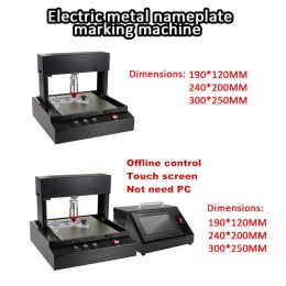 190x120 240x200 300x250mm Offline Controle Elektrisch touchscreen Metalen naamplaatje Markeringsmachine Snijplottermachine