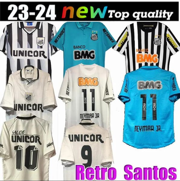 1912 2011 2012 2013 Santos rétro Soccer Jersey 11 12 13 Neymar Jr Ganso Elano Borges Felipe Anderson Vintage Classic Football Shirts Jersey1956 1994