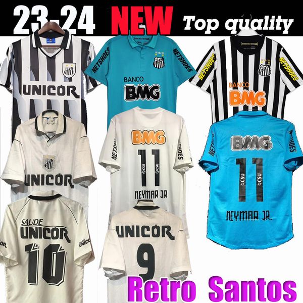 1912 2011 2012 2013 2013 Santos Retro Soccer Jersey 11 12 13 Neymar Jr Ganso Elano Borges Felipe Anderson Vintage Classic Football Shirts Jersey 7233