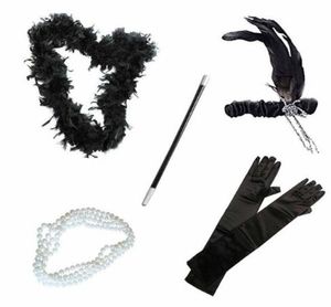 1920s Flapper Girl Fancy Dress Accessories Ladies Cosplay kostuum 20S Thema Charleston Party Outfit Event Hen Party Pobooth Pro9187504