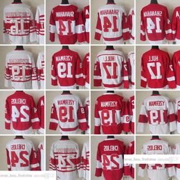 1926-1999 Film Retro CCM Hockey Jersey Borduursel 19 Steve Yzerman 24 Chris Chelios 17 Brett Hull 14 Brendan Shanahan 16 Vladimir Konsta 67