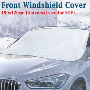 195 x 70cm Car Front Window Windscreen Protective Cover Automobile Sunshade Snow Shield For Windshield Winter Sun Shade