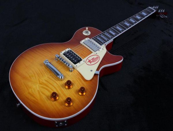 1959 R9 Les Tiger Flame Paul Guitare électrique Standard 59 Guitare électrique en stock 2647275