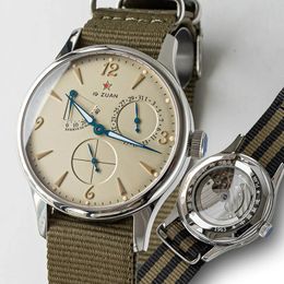 1963 Pilot Watch of Men 40 mm Automatique Mécaniciens de bracelet mécaniciens d'origine ST1780 Mouvement Sapphire Crystal Waterpoor Retro Clock 240429