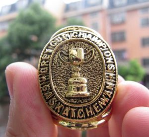 1966 Saskatchewan Roughriders The Grey Cup Team Championship Ring con caja de madera hombres deporte ventilador recuerdo regalo al por mayor 2020 Drop Shipping