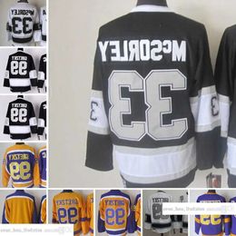 1967-1999 film rétro CCM maillot de hockey broderie 99 Wayne Gretzky maillots 33 Marty Mcsorley Vintage Jers 54