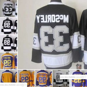 1967-1999 film rétro CCM maillot de Hockey broderie 99 Wayne Gretzky maillots 33 Marty Mcsorley Vintage Jers 70