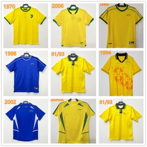 1970 1978 1985 1998 maillot rétro PELE vintage 2002 maillot Carlos Romario Ronaldo Ronaldinho 2002 2006 maillot personnalisé RIVALDO ADRIANO KAKA