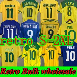 1970 1978 1998 retro Brasil PELE camisetas de fútbol 2002 Carlos Romario Ronaldo Ronaldinho camisetas 2004 1994 Brasil 2006 RIVALDO ADRIANO KAKA 1988 2000 2010 2022 VINI JR
