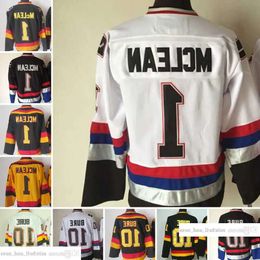 1970-1999 Film Rétro CCM Hockey Jersey Broderie 1 Kirk Mclean 10 Pavel Bure Maillots Vintage Pour 66