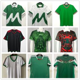 1970 86 94 95 Blanco Retro Soccer Jersey 98 10 12 14 Hernandez Guardado Ochoa Custom retro voetbalshirt