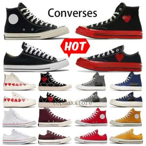 Klassieke jaren 1970 Sneakers voor converser Heren Dames Taylor Groothandel Converse schoenen Gezamenlijk Naam Ster Platform Laag Hoog Wit Zwart Sneaker Chucks Chuck 70