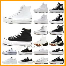1970 Chaussures de toile Sneaker hommes femmes chaussures conversitys Sneaker chaussures de plate-forme à fond épais Designer Noir Blanc Run Star Motion chaussures eur35-44
