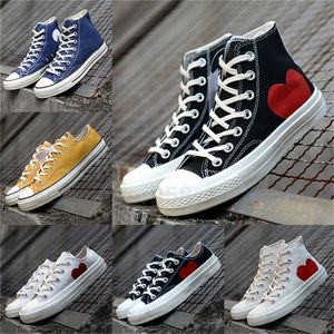 Jaren '70 canvas platformschoenen cdgs spelen x conversity all starsd liefde rood hart met grote ogen ontwerper laars skateboard sneakers paars wandeling vrouwen trainer