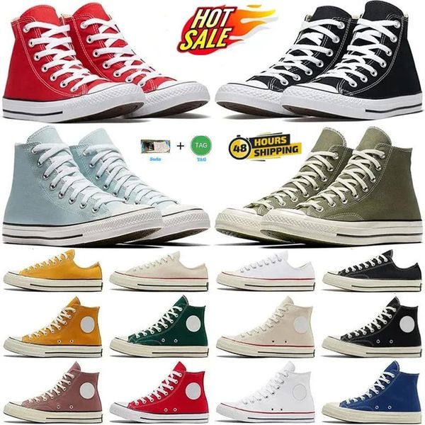 Zapatillas de zapatillas Diseñador entrenadores de 1970 lienzo calzado clásico 1970 mujer masculina chuck 70 hombres casuales marrones big ojos hola lunes estrellas blancas blancas rojo azul marino caminata