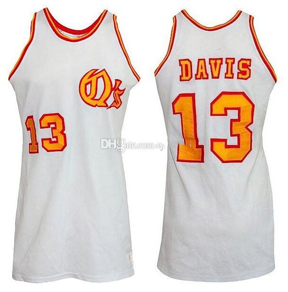 1974-1975 Lee Davis #13 San Diego Conquistadores Baloncesto retro Juvenil Jersey Ed Custom Custom Number Nombre Men Mujeres Jerseys