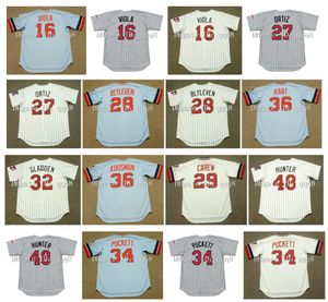 1974 Vintage 16 Frank Viola 34 Kirby Puckett 27 David Ortiz 28 Bert Blyleven 29 Rod Carew 32 Dan Gladden 36 Jerry Koosman 36 Jim Kaat 48 Torii Hunter Retro Baseball