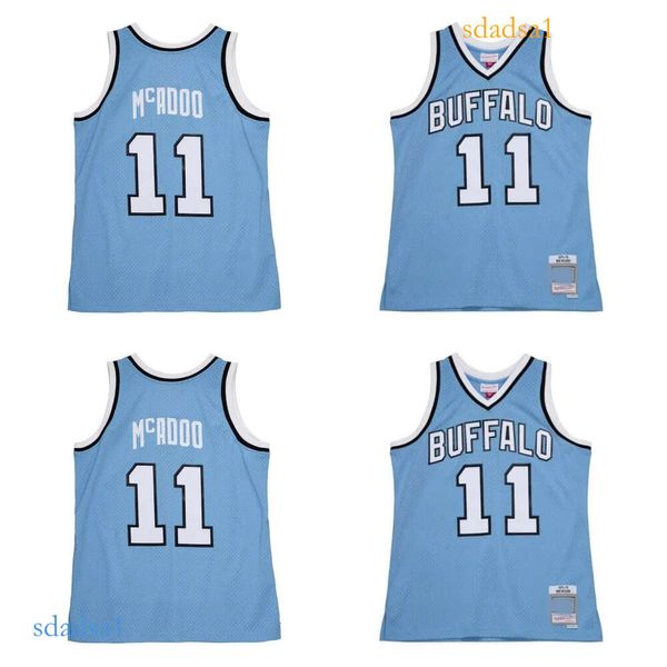 1975-76 Bob McAdoo Buffalo Braves Baloncesto Jerseythrowback Jerseys Blue Size S-XXXL