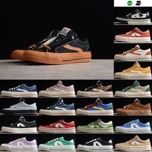 1976 Vision Street Wear Hommes Toile Casual Chaussures Odd Cirkus Astley Pro Skateboard Baskets Bâton Bleu Clair Hommes Plat Femmes Baskets De Sport Classiques