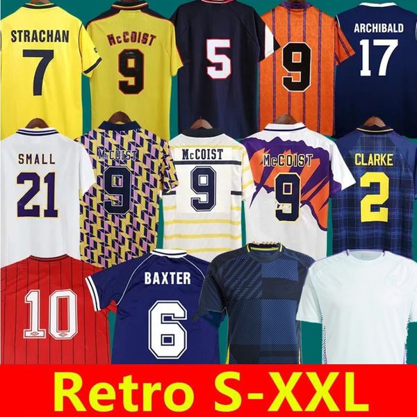 1978 1982 1986 1990 Escocia camisas de fútbol Jerseys de fútbol retro 1991 1992 1993 1994 1996 1998 2000 Collection vintage de camiseta Stachan McStay 2024 Home Away